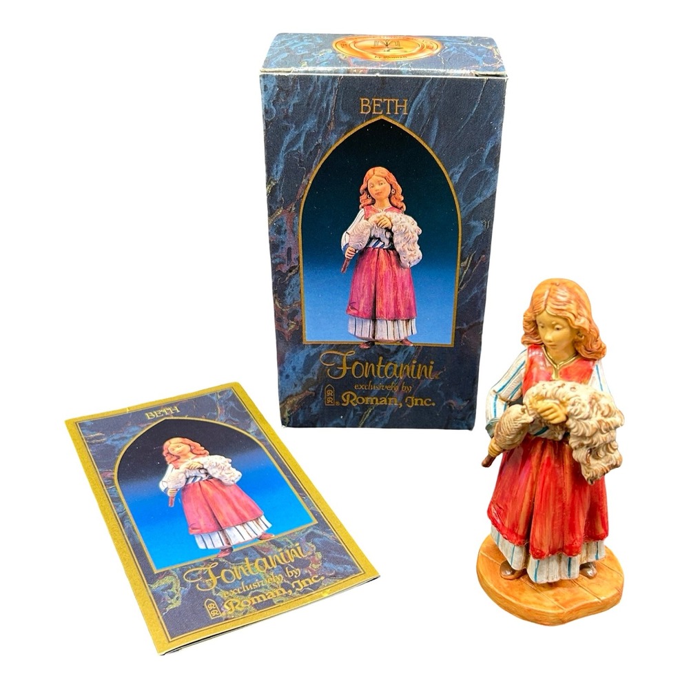 Fontanini Heirloom Nativity Beth Figurine 75511 with Box and Card Italy 1999